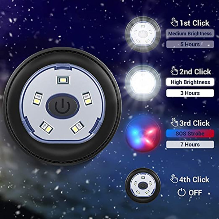 M1-BL LED Glowing Bluetooth Music Hat Wireless Call Night Running Hat(Navy)