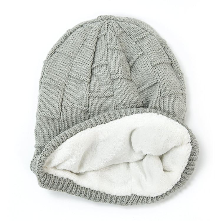 RG5-BL Bluetooth LED Lighting Music Knit Hat Plus Velvet Night Running Lamp Hat(Dark Gray)