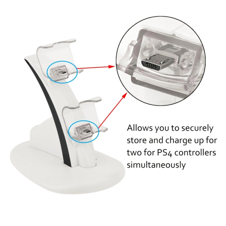 IPLAY LED Micro Dual Controller Holder Charger 2 LED Micro USB Handle Fast Charging Dock Station Stand Charger for Xbox One Controller - Charger & Power by IPLAY | Online Shopping South Africa | PMC TechLife