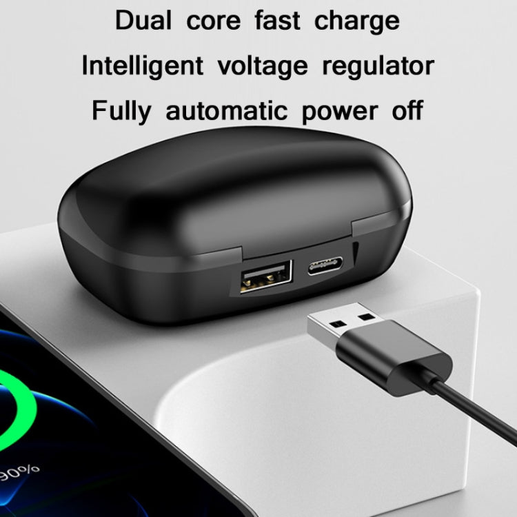 TWS-24 Bluetooth 5.0 Wireless Noise Cancelling Waterproof Touch Control Mini Earphone Support Voice Assistant(Gray) - TWS Earphone by PMC TechLife | Online Shopping South Africa | PMC TechLife