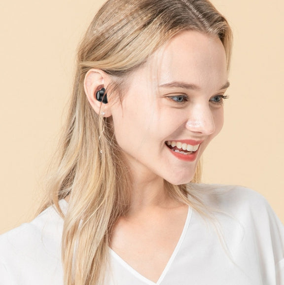 TWS-22 Bluetooth 5.0 In-Ear Sports Water-resistant Noise Cancelling Touch Control Mini Headphones(White)