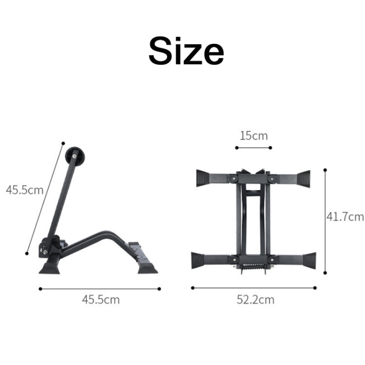 WEST BIKING Portable Bicycle Parking Display Stand(Black) - Holders by WEST BIKING | Online Shopping South Africa | PMC TechLife | Buy Now Pay Later Mobicred