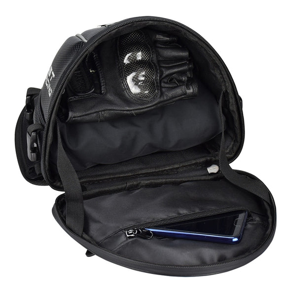 GHOST RACING GR-CWB04 Motorcycle Riding Bag Locomotive Back Bag(Black)