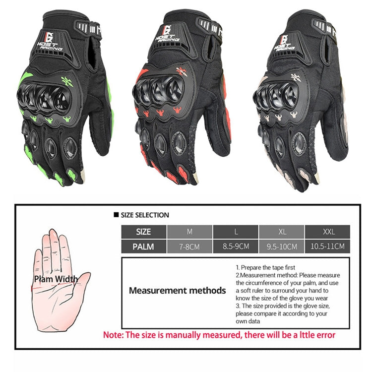 GHOST RACING GR-ST04 Motorcycle Gloves Anti-Fall Full Finger Riding Touch Gloves, Size: L(Red) - Locomotive Gloves by GHOST RACING | Online Shopping South Africa | PMC TechLife | Buy Now Pay Later Mobicred