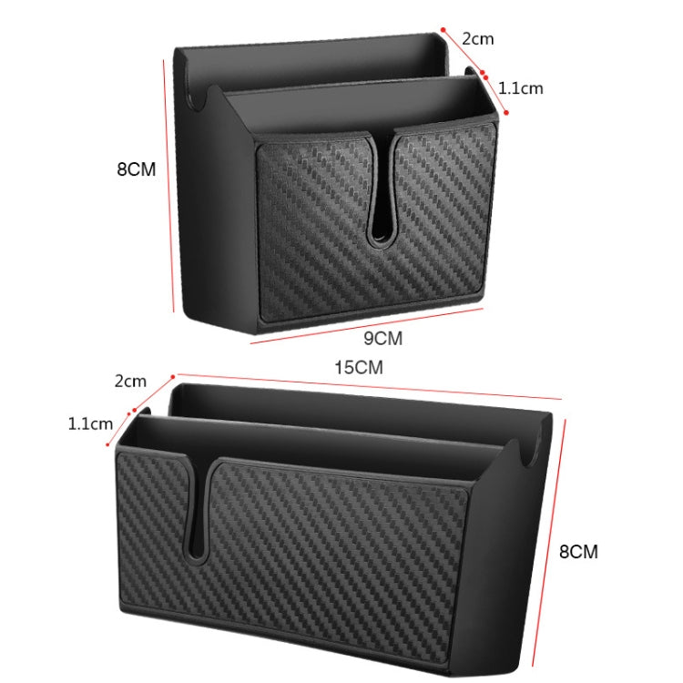 DM-020 Car Sticky Carbon Fiber Storage Bag Car Mobile Phone Storage Box Large - free shipping - PMC Jewellery - Order now!