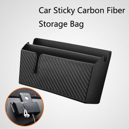 DM-020 Car Sticky Carbon Fiber Storage Bag Car Mobile Phone Storage Box Large - free shipping - PMC Jewellery - Order now!