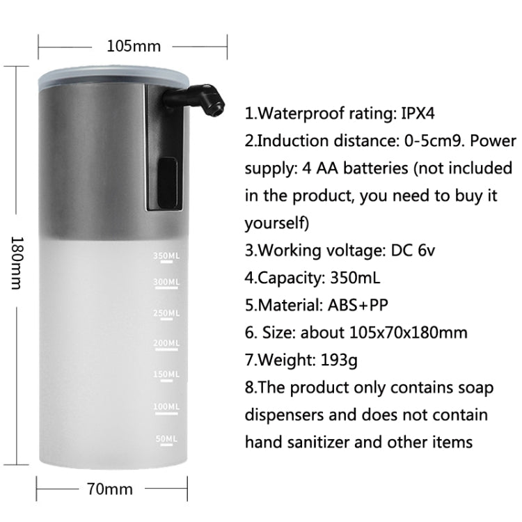 GM-TP-2011-A Automatic Induction Foam Hand Washing Machine Portable Infrared Induction Soap Dispenser(White) - free shipping - PMC Jewellery - Order now!