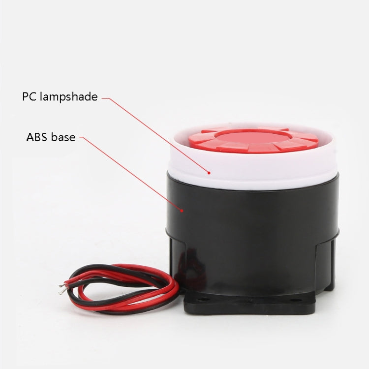 BJ-1K High-Decibel Active Buzzer Dual Audio Electronic Siren Alarm Wall-Mounted Anti-Theft Buzzer, Voltage: 220V(Red White Black) - Others Alarm by PMC TechLife | Online Shopping South Africa | PMC TechLife