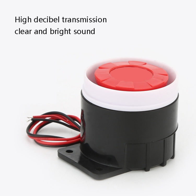 BJ-1K High-Decibel Active Buzzer Dual Audio Electronic Siren Alarm Wall-Mounted Anti-Theft Buzzer, Voltage: 220V(Red White Black) - Others Alarm by PMC TechLife | Online Shopping South Africa | PMC TechLife
