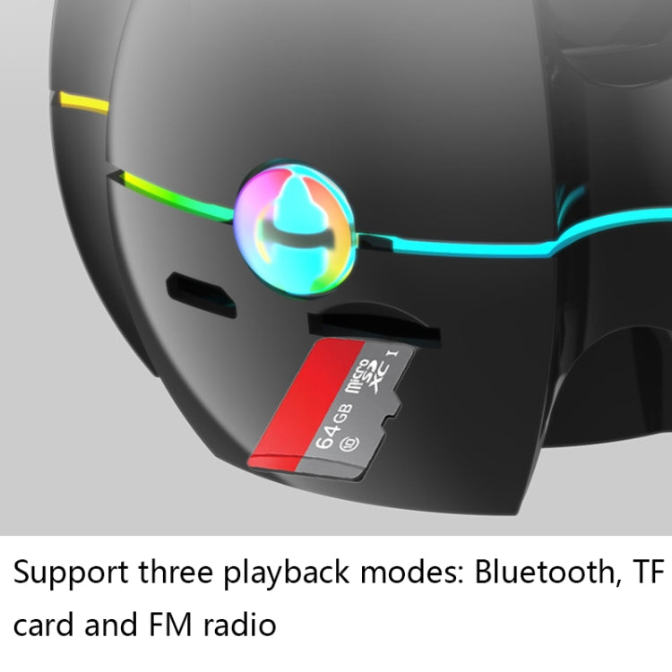 RGB Light Effect Gyro Shape Wireless Bluetooth Audio(White)