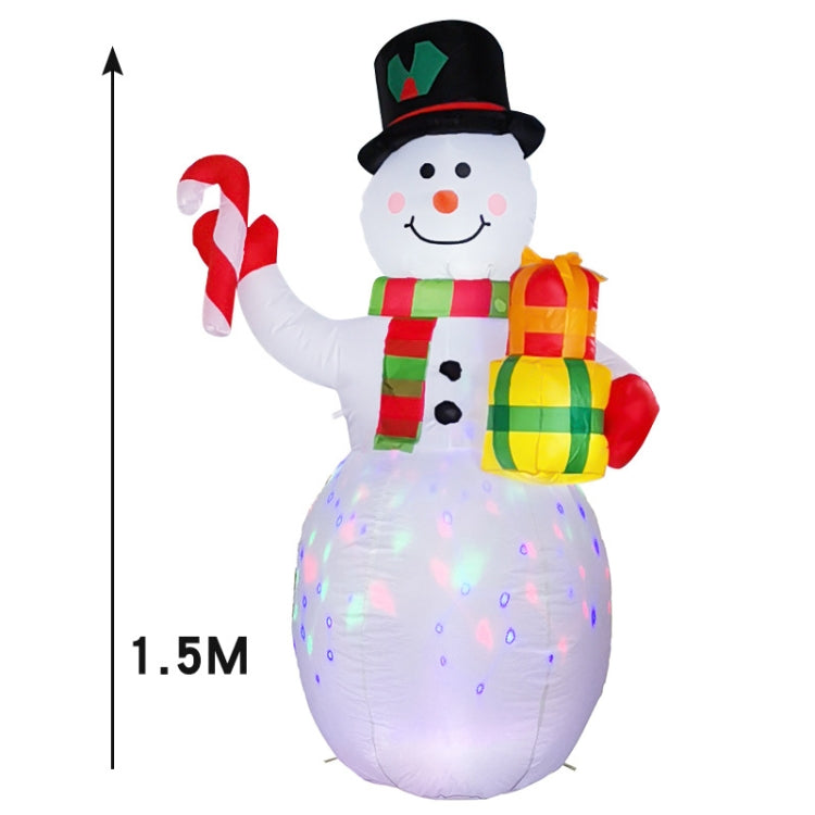 Santa Claus Christmas Tree Snowman Inflatable LED Luminous Christmas Ornaments, US Plug(QM0003-1.5M) - Ornaments by PMC TechLife | Online Shopping South Africa | PMC TechLife