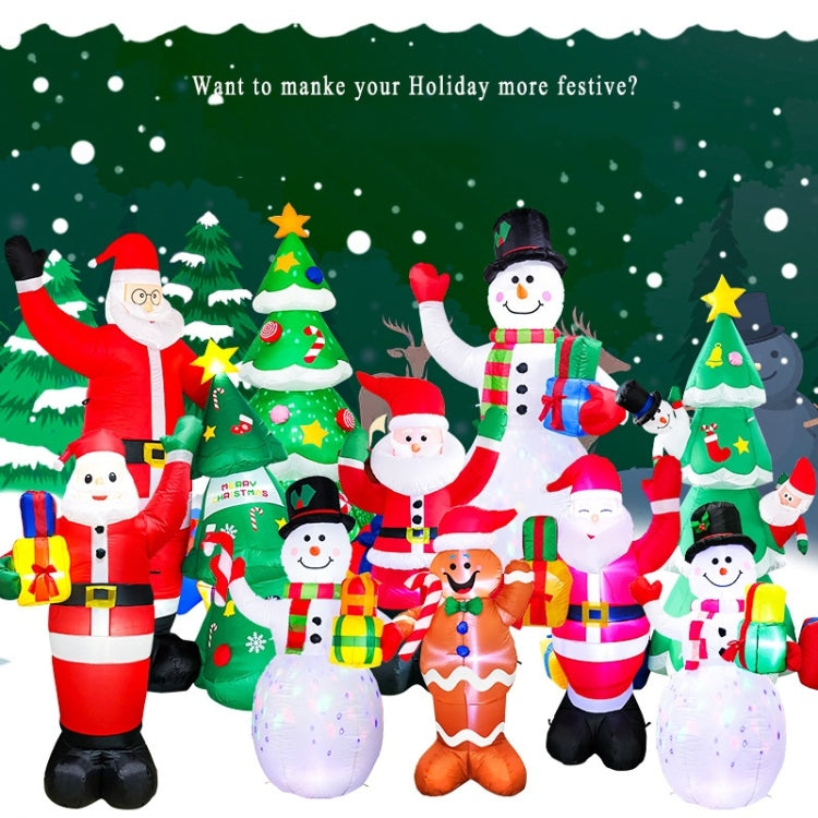 Santa Claus Christmas Tree Snowman Inflatable LED Luminous Christmas Ornaments, US Plug(QM0003-1.5M) - Ornaments by PMC TechLife | Online Shopping South Africa | PMC TechLife