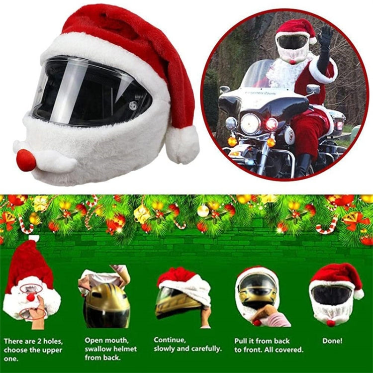 Motorcycle Helmet Christmas Hat Outdoor Crazy Funny Santa Helmet Cover - Wearable Decoration by PMC TechLife | Online Shopping South Africa | PMC TechLife