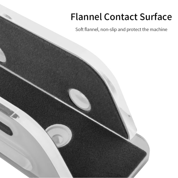 Multi-Function Tablet Bracket Router Desktop Wall Storage Bracket For Mac Mini(Transparent)