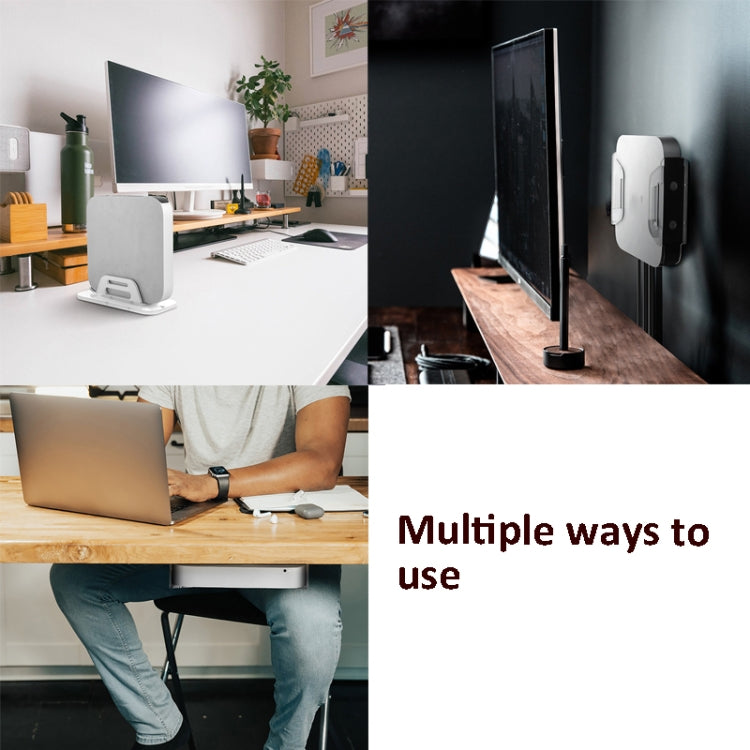 Multi-Function Tablet Bracket Router Desktop Wall Storage Bracket For Mac Mini(Transparent)