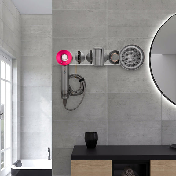 JD01 Punch-Free Hange Acrylic Hair Dryer Storage Bracket For Dyson Hair Dryer(Transparent)
