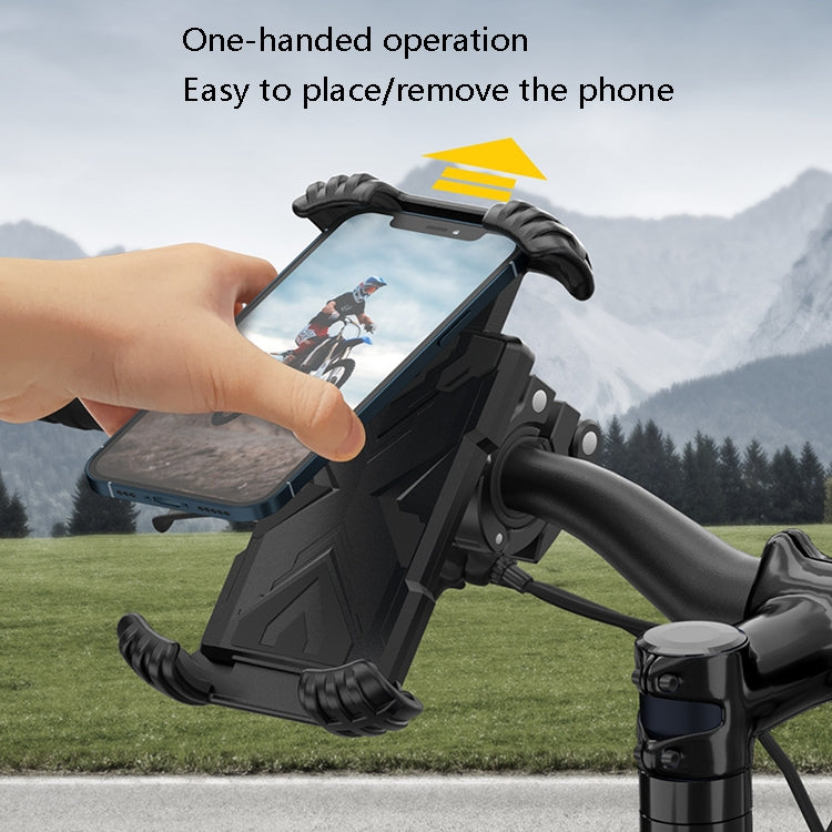 H18 Bicycle Mobile Phone Bracket Motorcycle Single-Handed Operation Mobile Phone Navigation Frame - Holders by PMC TechLife | Online Shopping South Africa | PMC TechLife