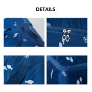 Oxford Cloth Quilt Moisture-Proof & Water-resistant Storage Bag Zipper Portable Moving Luggage Bag, Specification: 58x38x22cm(Tibetan Cat)
