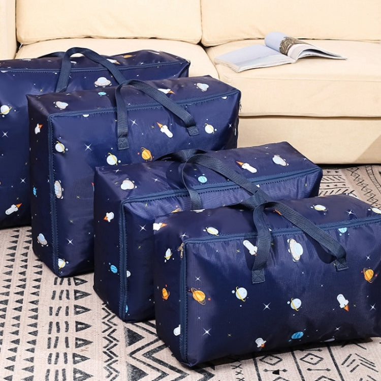 Oxford Cloth Quilt Moisture-Proof & Water-resistant Storage Bag Zipper Portable Moving Luggage Bag, Specification: 58x38x22cm(Tibetan Cat)