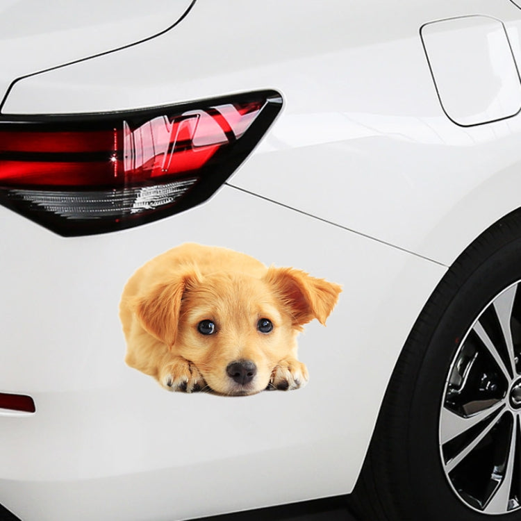 Style 1 Small 3D Simulation Dog Car Stickers Rain-Proof Sunscreen Car Sticker Scratch Shaving Decoration Stickers