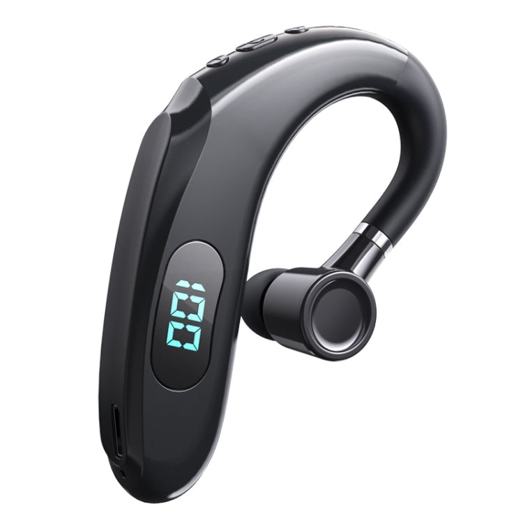 Q20 Bluetooth 5.2 Business Digital Display Sports Earhook Stereo Earphone(Black) - Bluetooth Earphone by PMC TechLife | Online Shopping South Africa | PMC TechLife