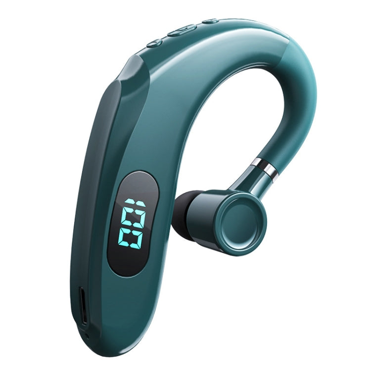 Q20 Bluetooth 5.2 Business Digital Display Sports Earhook Stereo Earphone(Green) - Bluetooth Earphone by PMC TechLife | Online Shopping South Africa | PMC TechLife
