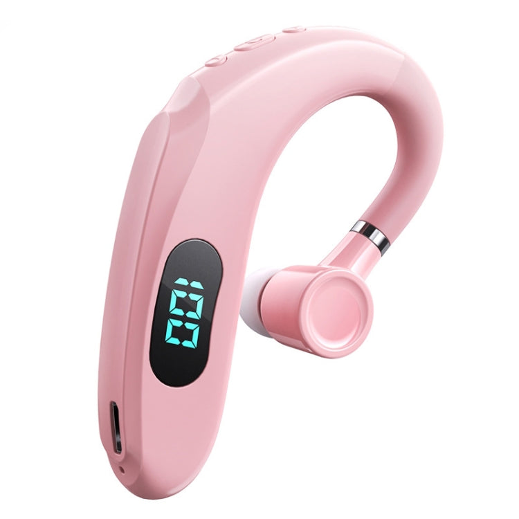 Q20 Bluetooth 5.2 Business Digital Display Sports Earhook Stereo Earphone(Pink) - Bluetooth Earphone by PMC TechLife | Online Shopping South Africa | PMC TechLife