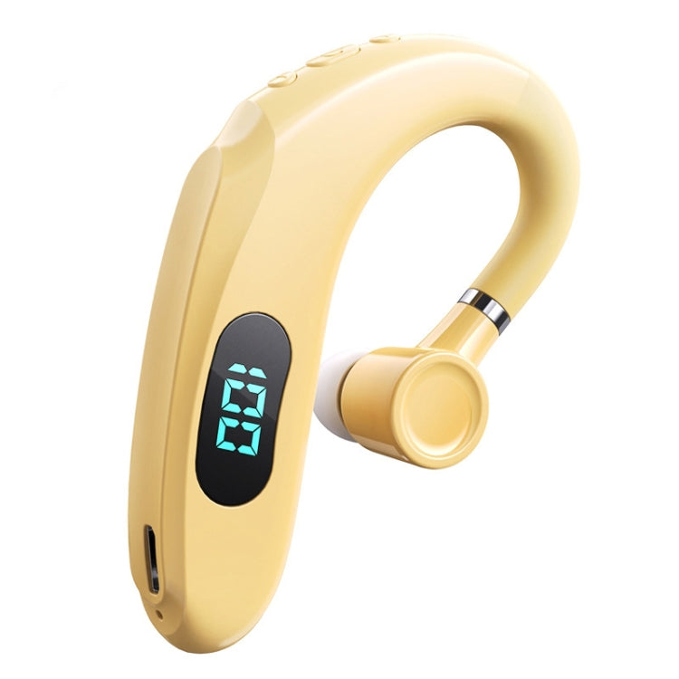 Q20 Bluetooth 5.2 Business Digital Display Sports Earhook Stereo Earphone(Yellow) - Bluetooth Earphone by PMC TechLife | Online Shopping South Africa | PMC TechLife