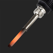 Metallic LCD Temperature Regulating Soldering Iron And Soldering Iron Tip Set Electric Soldering Iron Welding Tool(110V US Plug Black Head Black)