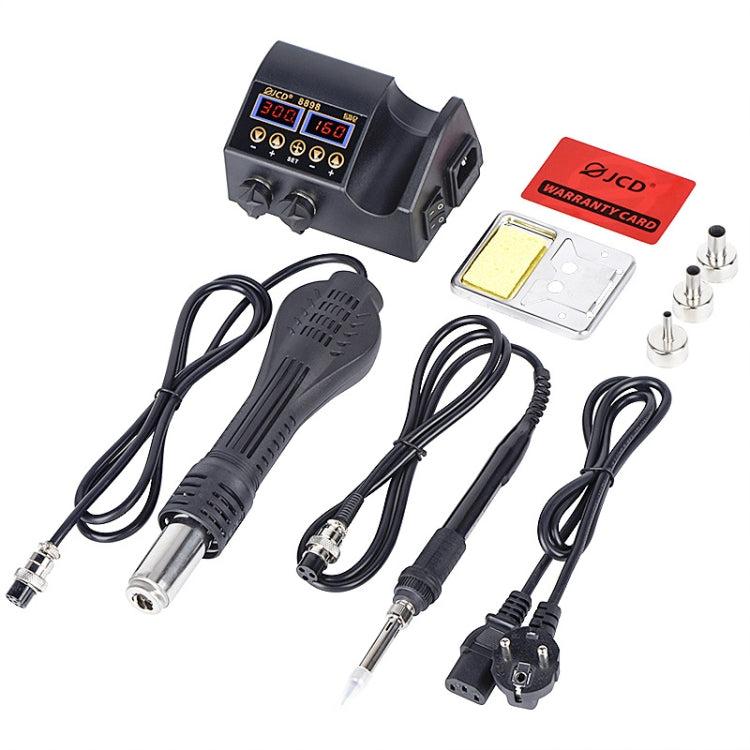 Hot Air Desoldering Station Dual Digital Display Two In One Temperature Control Electric Soldering Iron Soldering Station, EU Plug - Electric Soldering Iron by PMC TechLife | Online Shopping South Africa | PMC TechLife