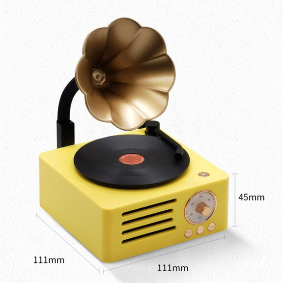T15 Petunia Retro Vinyl Record Player Wireless Multifunction Mini Bluetooth Audio(Pink)