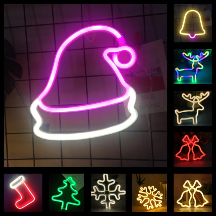 Christmas Decoration Neon Lights Wall-Mounted Ornaments, Spec: Christmas Hat - Decoration Lamps by PMC TechLife | Online Shopping South Africa | PMC TechLife