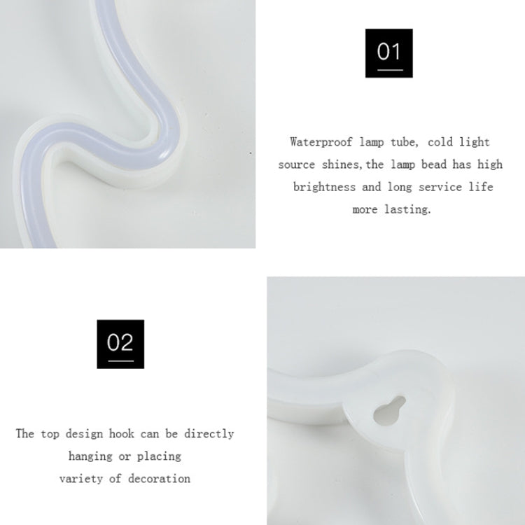 Christmas Decoration Neon Lights Wall-Mounted Ornaments, Spec: Bell-Warm Light - Decoration Lamps by PMC TechLife | Online Shopping South Africa | PMC TechLife