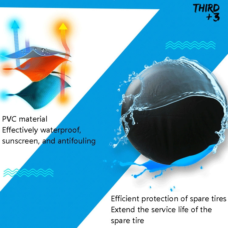 PVC Tire Cover Waterproof and Dust-proof Car Spare Tire Cover, Size: 15 inch - Window Foils & Solar Protection by PMC TechLife | Online Shopping South Africa | PMC TechLife