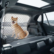 Car Pet Isolation Net Car Back Seat Dog Barrier Safety Net(120x70cm 4 Side Rubber Band)