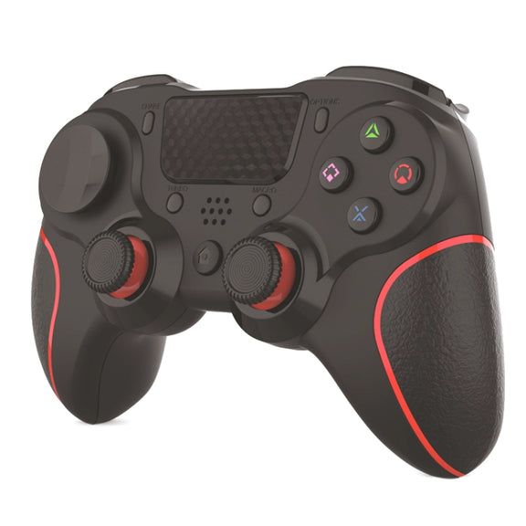 MB-P913 PC Six-Axis Somatosensory Back Key Programming Dual Vibration Bluetooth Gamepad For PS4 Pro(Red Black)