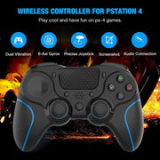 MB-P913 PC Six-Axis Somatosensory Back Key Programming Dual Vibration Bluetooth Gamepad For PS4 Pro(Red Black)