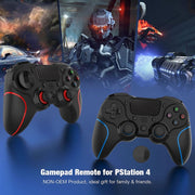 MB-P913 PC Six-Axis Somatosensory Back Key Programming Dual Vibration Bluetooth Gamepad For PS4 Pro(Black)
