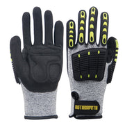 ROTOSAFETY RZT-HFZ20 Shock-Proof Anti-Smashing Anti-Cutting Anti-Collision Gloves TPR Mechanical Maintenance Fire Rescue Miners Mining Anti-Stab Gloves, Size: XL