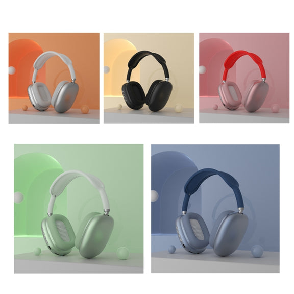 P9 Bluetooth 5.1 Subwoofer Wireless Headset Support AUX / TF Card(Blue)