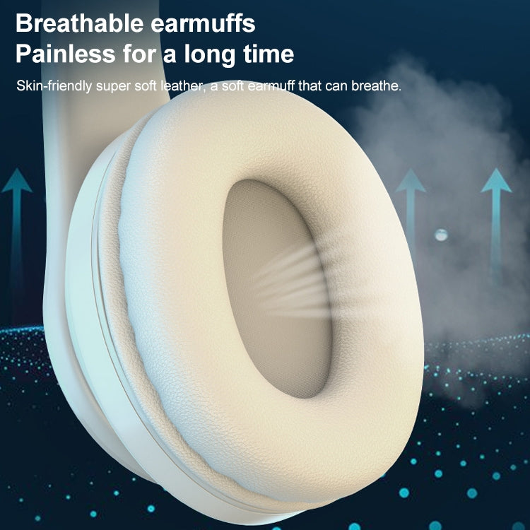 B39 Wireless Bluetooth Headset Subwoofer With Breathing Light Support TF Card(Black Blue) - Headset & Headphone by PMC TechLife | Online Shopping South Africa | PMC TechLife | Buy Now Pay Later Mobicred