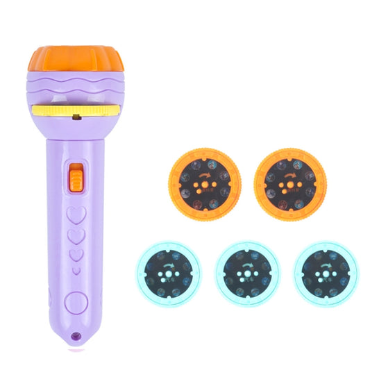 3 Sets Children Early Education Luminous Projection Flashlight, Specification: Purple + 40 Patterns - free shipping - PMC Jewellery - Order now!