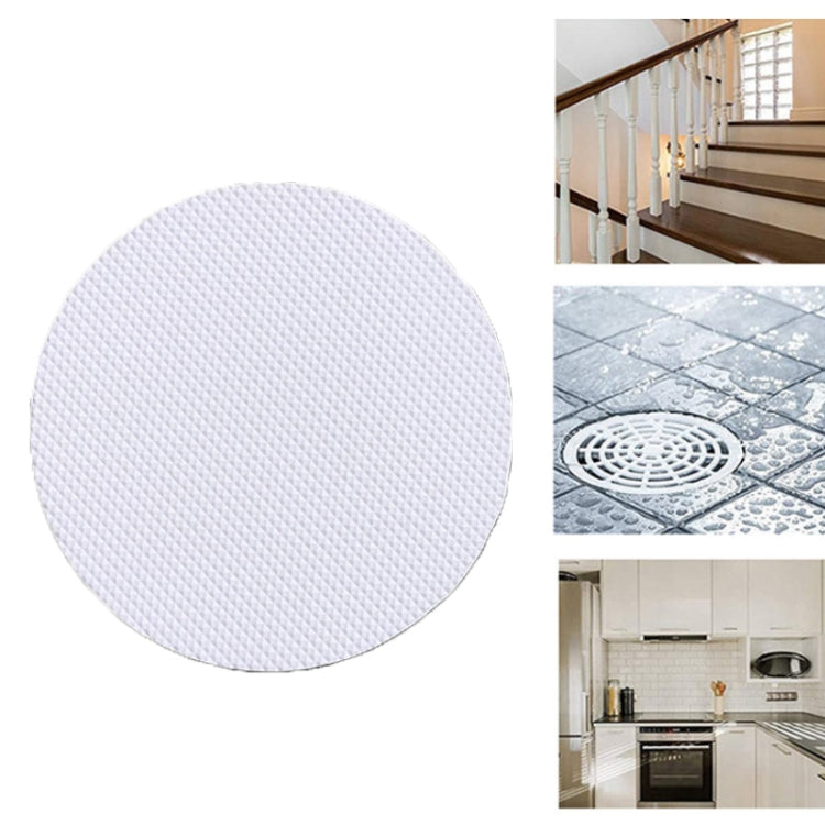 12 PCS / Pack 10cm Bathroom Steps Round PEVA Non-Slip Stickers(White) - Bath Mats by PMC TechLife | Online Shopping South Africa | PMC TechLife