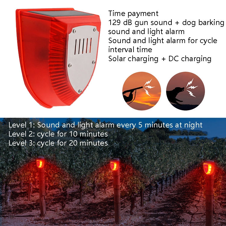 N911M Solar Animal Repeller Outdoor Sound And Light Alarm, Specification: Timing Model - Others Alarm by PMC TechLife | Online Shopping South Africa | PMC TechLife