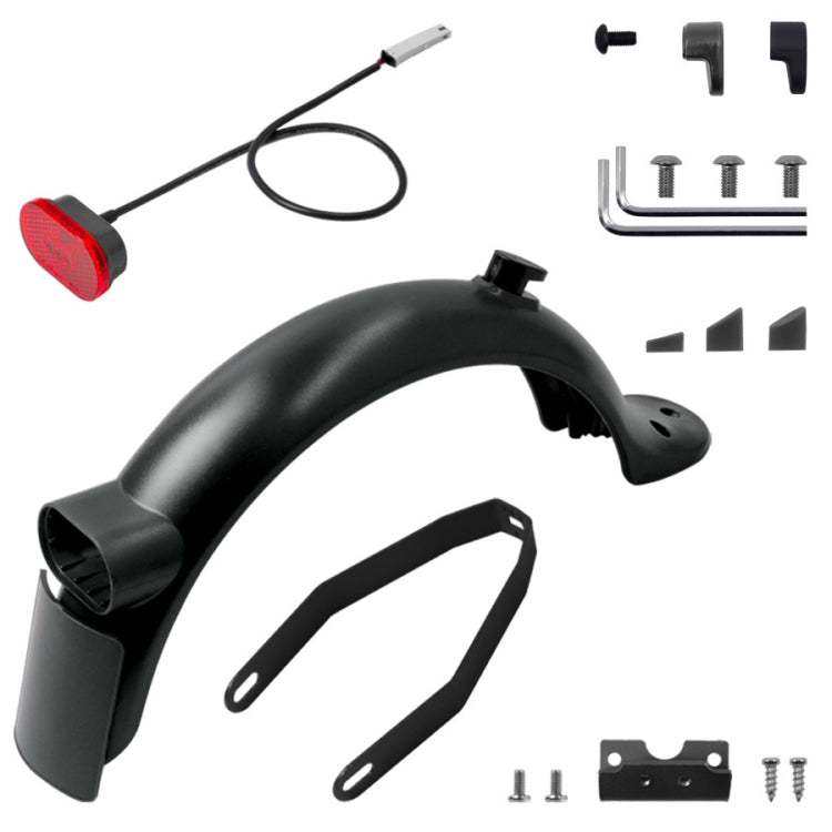 X0130 Electric Scooter Rear Fenders Bracket Tail Light Screw Cap Tool Set For Xiaomi Mijia M365 Pro 2(Black Suit) - Scooter Accessories by PMC TechLife | Online Shopping South Africa | PMC TechLife