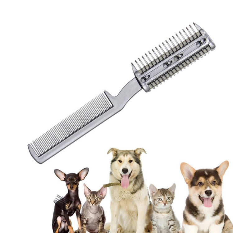 92502 2 PCS Pet Cleaning Dead Hair Hair Removal Knife Soft Hair Removal Comb - Pet Care by PMC TechLife | Online Shopping South Africa | PMC TechLife
