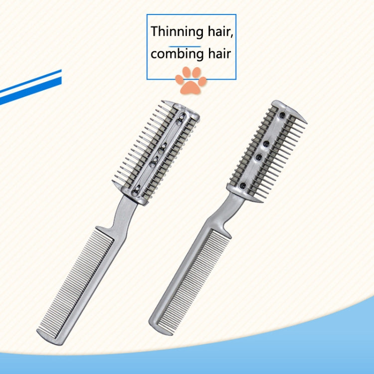 92502 2 PCS Pet Cleaning Dead Hair Hair Removal Knife Soft Hair Removal Comb - Pet Care by PMC TechLife | Online Shopping South Africa | PMC TechLife