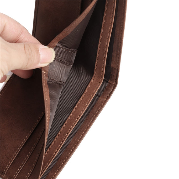 Vintage PU Leather Men Lettering Wallet(02 To Grandson)