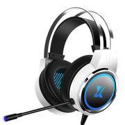 Heir Audio Head-Mounted Gaming Wired Headset With Microphone, Colour: X8 7.1 Sound Upgrade (Stars White)