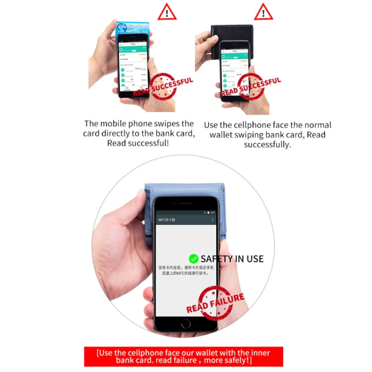 CL-2753 Leather RFID Short Coin Purse Wallet(Light Green) - free shipping - PMC TechLife - Order now!